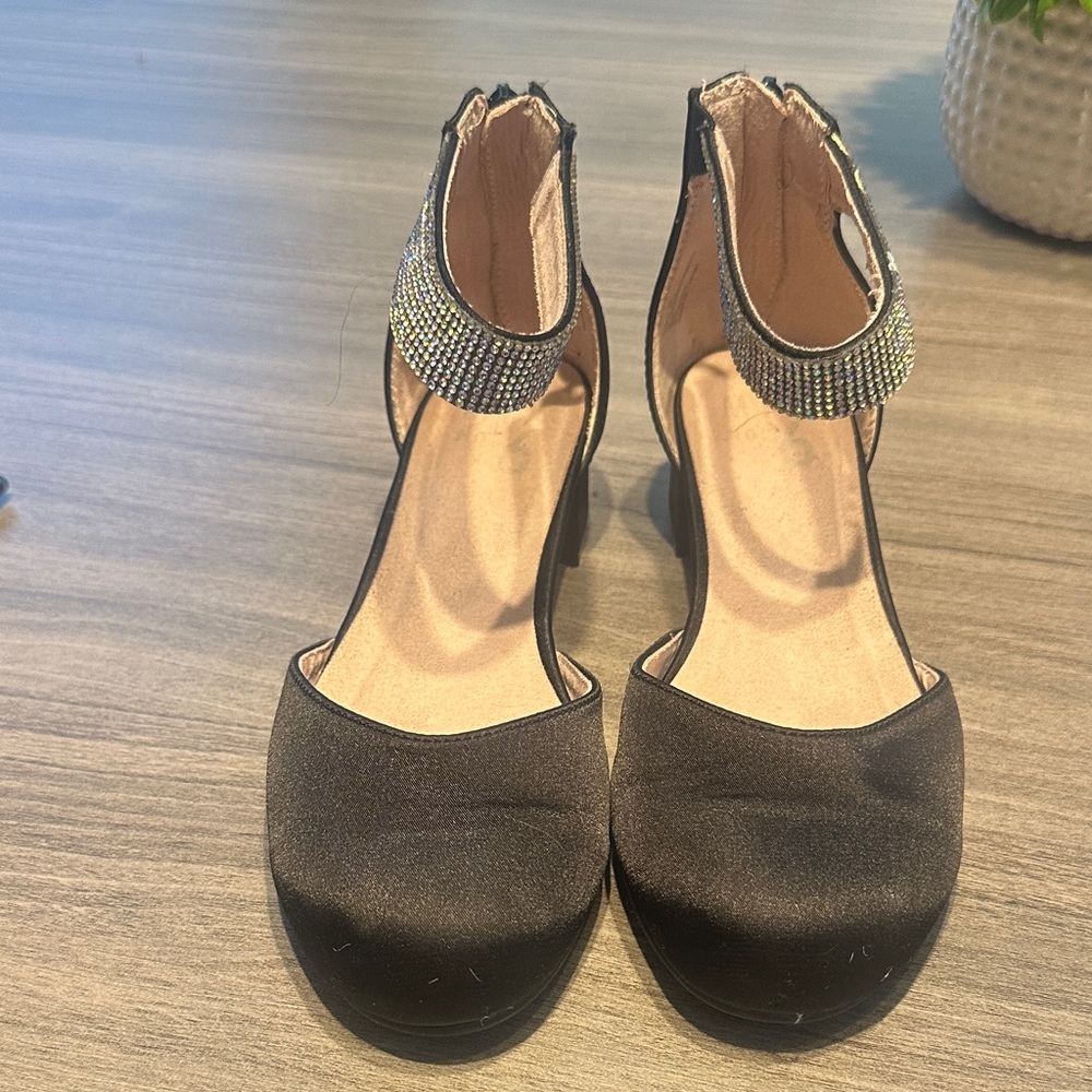Mix No. 6 Black and Silver Kids Dress Shoes